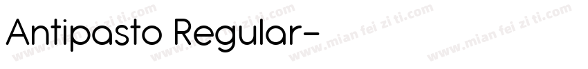 Antipasto Regular字体转换